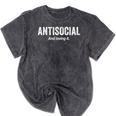 Antisocial And Loving It Introvert Mineral Wash Tshirts Mineral Black Antisocial And Loving It Introvert Mineral Wash Tshirts Mineral Black