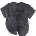 Antisocial NINJA UNIVERSITY Introvert Sarcastic Mineral Wash Tshirts Mineral Black