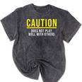 Caution Does Not Play Well With Others Introvert Mineral Wash Tshirts Mineral Black Caution Does Not Play Well With Others Introvert Mineral Wash Tshirts Mineral Black