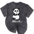 Cute Introvert Vibes – Panda Hello & Goodbye Mineral Wash Tshirts Mineral Black Cute Introvert Vibes – Panda Hello & Goodbye Mineral Wash Tshirts Mineral Black