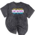 I Don't Like People Sarcastic Humanity Hater Introvert Mineral Wash Tshirts Mineral Black