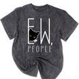 Ew People Cat Introvert Anti-Social Mineral Wash Tshirts Mineral Black Ew People Cat Introvert Anti-Social Mineral Wash Tshirts Mineral Black