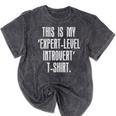 This Is My 'Expert-Level Introvert' Anti Social Sarcastic Mineral Wash Tshirts Mineral Black This Is My 'Expert-Level Introvert' Anti Social Sarcastic Mineral Wash Tshirts Mineral Black