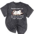 Felinetrovert Definition Cat Lover Introvert Humor Cats Mineral Wash Tshirts Mineral Black