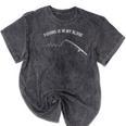 Fishing Is In My Blood I Love Fishing Introvert Mineral Wash Tshirts Mineral Black
