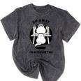 Go Away I'm Introverting Cat With Coffee Mineral Wash Tshirts Mineral Black