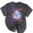 Goth Capybara Ramen Ritual Feasting Soft Introvert Art Mineral Wash Tshirts Mineral Black Goth Capybara Ramen Ritual Feasting Soft Introvert Art Mineral Wash Tshirts Mineral Black