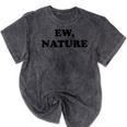 Homebody Indoorsy Introvert Ew Nature Mineral Wash Tshirts Mineral Black