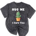 Hug Me I Dare You Introvert Cactus Tee Mineral Wash Tshirts Mineral Black Hug Me I Dare You Introvert Cactus Tee Mineral Wash Tshirts Mineral Black