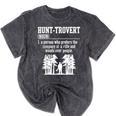 Huntrovert Introvert Hunting Mineral Wash Tshirts Mineral Black