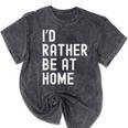 I'd Rather Be At Home Antisocial Introvert Tee Mineral Wash Tshirts Mineral Black I'd Rather Be At Home Antisocial Introvert Tee Mineral Wash Tshirts Mineral Black