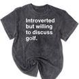 Introvert Golf Introverted Golfer Mineral Wash Tshirts Mineral Black Introvert Golf Introverted Golfer Mineral Wash Tshirts Mineral Black