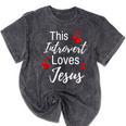 This Introvert Loves Jesus Religious Red Hearts Graphic Mineral Wash Tshirts Mineral Black This Introvert Loves Jesus Religious Red Hearts Graphic Mineral Wash Tshirts Mineral Black