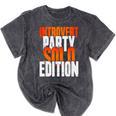 Introvert Party Solo Edition Sarcastic People Hater Mineral Wash Tshirts Mineral Black Introvert Party Solo Edition Sarcastic People Hater Mineral Wash Tshirts Mineral Black