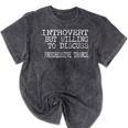 Introvert But Willing To Discuss Progressive Trance Mineral Wash Tshirts Mineral Black