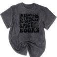 Introvert But Willing To Discuss Spicy Books Mineral Wash Tshirts Mineral Black Introvert But Willing To Discuss Spicy Books Mineral Wash Tshirts Mineral Black
