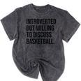 Introverted Basketball Player Basketball Introvert Mineral Wash Tshirts Mineral Black