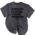Introverted Underwriter Underwriting Introvert Mineral Wash Tshirts Mineral Black