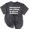 Introverted But Willing To Discuss Buffaloes Introvert Quote Mineral Wash Tshirts Mineral Black Introverted But Willing To Discuss Buffaloes Introvert Quote Mineral Wash Tshirts Mineral Black