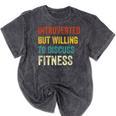 Introverted But Willing To Discuss Fitness Hobby Mineral Wash Tshirts Mineral Black