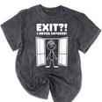 Irony Sarcasm Introvert Dry Humor Comic Cartoon Geek Nerd Mineral Wash Tshirts Mineral Black