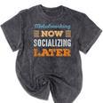 Metalworking Now Minimal Socializing Introvert Vintage Mineral Wash Tshirts Mineral Black