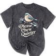 Please Chew Quieter Introvert Christmas Bird Lover Mineral Wash Tshirts Mineral Black Please Chew Quieter Introvert Christmas Bird Lover Mineral Wash Tshirts Mineral Black