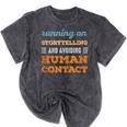 Running On Storytelling Social Introvert Humor Vintage Mineral Wash Tshirts Mineral Black