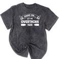 Sarcastic Anti Social Overthinker Introvert Overthink Mineral Wash Tshirts Mineral Black