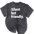 Silent But Friendly Kind Hearted Introvert Mineral Wash Tshirts Mineral Black Silent But Friendly Kind Hearted Introvert Mineral Wash Tshirts Mineral Black