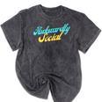 Socially Awkward Introvert Retro Anxious Awkwardly Social Mineral Wash Tshirts Mineral Black Socially Awkward Introvert Retro Anxious Awkwardly Social Mineral Wash Tshirts Mineral Black