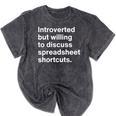 Spreadsheet Nerd Introverted Accountant Mineral Wash Tshirts Mineral Black Spreadsheet Nerd Introverted Accountant Mineral Wash Tshirts Mineral Black