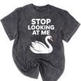 Stop Looking At Me Swan Introvert Humor Mineral Wash Tshirts Mineral Black Stop Looking At Me Swan Introvert Humor Mineral Wash Tshirts Mineral Black