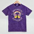 Antisocial Butterfly Tees For Introvert Men Women Girls Mineral Wash Tshirts Mineral Purple Antisocial Butterfly Tees For Introvert Men Women Girls Mineral Wash Tshirts Mineral Purple