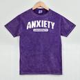 Anxiety University Anxious Introvert Tee Mineral Wash Tshirts Mineral Purple
