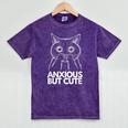 Anxious But Cute Anxiety Meme Cat Lover Introvert Mineral Wash Tshirts Mineral Purple Anxious But Cute Anxiety Meme Cat Lover Introvert Mineral Wash Tshirts Mineral Purple