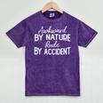 Awkward By Nature Rude By Accident Sarcastic Introvert Premium Tri-Blend Mineral Wash Tshirts Mineral Purple
