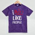 I Don't Like People Introvert Small Mineral Wash Tshirts Mineral Purple