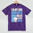I Enjoy Long Romantic Walks To My Fridge Introvert Mineral Wash Tshirts Mineral Purple