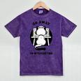 Go Away I'm Introverting Cat With Coffee Mineral Wash Tshirts Mineral Purple