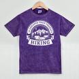 Hiking It's Cheaper Than A Therapy Introvert Shirt Mineral Wash Tshirts Mineral Purple Hiking It's Cheaper Than A Therapy Introvert Shirt Mineral Wash Tshirts Mineral Purple