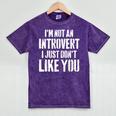 I'm Not Introvert I Just Don't Like You Sarcastic Quote Mineral Wash Tshirts Mineral Purple I'm Not Introvert I Just Don't Like You Sarcastic Quote Mineral Wash Tshirts Mineral Purple