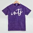 INTJ Introvert Myers Briggs Personality Type Mineral Wash Tshirts Mineral Purple