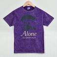 Introvert Alone Is Enough Social Battery Low Antisocial Mineral Wash Tshirts Mineral Purple
