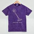 Introvert Metal Detector Hobbyist Quiet Detectorist Mineral Wash Tshirts Mineral Purple