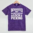 Introvert Quotes Introverted Willing To Discuss Lock Picking Premium Mineral Wash Tshirts Mineral Purple