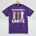 Introvert Unite Kitty Paws Raise Introverted Gathering Mineral Wash Tshirts Mineral Purple Introvert Unite Kitty Paws Raise Introverted Gathering Mineral Wash Tshirts Mineral Purple