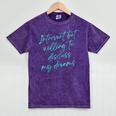 Introvert But Willing To Discuss My Dreams Mineral Wash Tshirts Mineral Purple