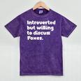 Introverted But Willing To Discuss Foxes Introvert Mineral Wash Tshirts Mineral Purple Introverted But Willing To Discuss Foxes Introvert Mineral Wash Tshirts Mineral Purple