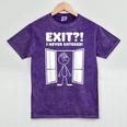 Irony Sarcasm Introvert Dry Humor Comic Cartoon Geek Nerd Mineral Wash Tshirts Mineral Purple
